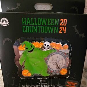Disney Oogie Boogie Halloween Countdown Pin 2024 Nightmare Before Christmas NWT